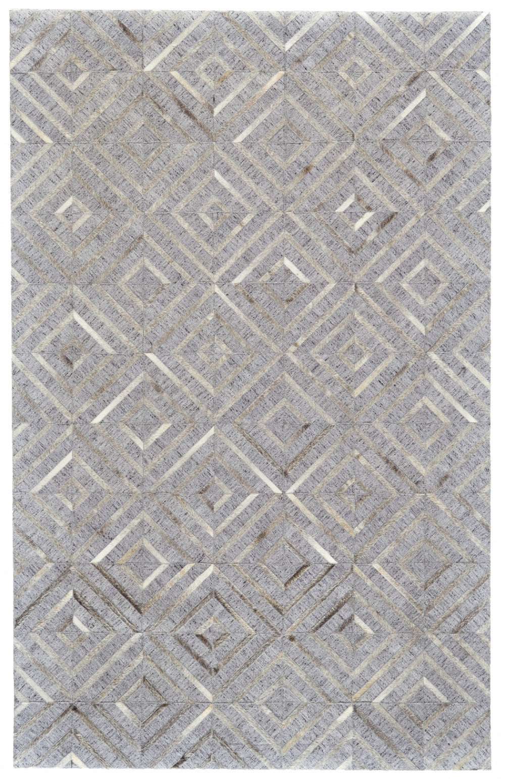 Homeroots 2' Geometric Hand Woven Area Rug In Gray Taupe & Ivory - Unique Artisan Design For Cozy Spaces 2' X 3' Viscose 511799