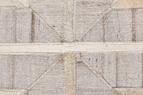 Homeroots 10' X 13' Gray Ivory And Brown Geometric Hand Woven Area Rug Gray,Ivory,Brown Viscose 511806