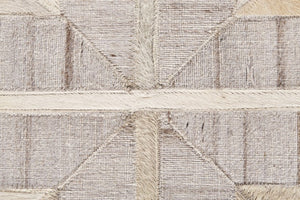 Homeroots 2' Gray Ivory And Brown Geometric Hand Woven Area Rug – Artisan Crafted For Style And Warmth 2' X 3' Viscose 511807