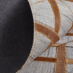 Homeroots 5' X 8' Tan And Brown Geometric Hand Woven Area Rug Tan,Brown,Gray Viscose 511808