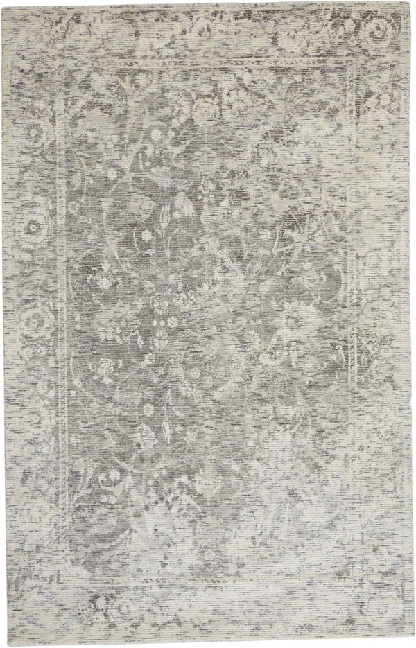 HomeRoots 10' Hand-Woven Abstract Area Rug in Soft Ivory, Blue, and Tan – Elegant Design for Your Home Décor 10' X 13' 511824