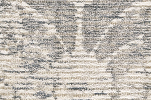 HomeRoots 10' Hand-Woven Abstract Area Rug in Soft Ivory, Blue, and Tan – Elegant Design for Your Home Décor 10' X 13' 511824