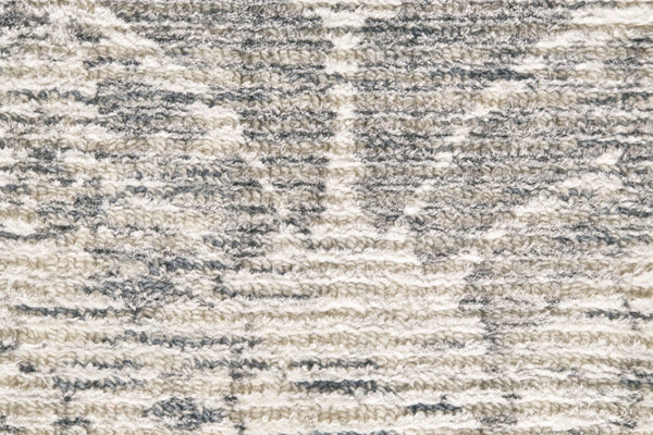 HomeRoots 10' Hand-Woven Abstract Area Rug in Soft Ivory, Blue, and Tan – Elegant Design for Your Home Décor 10' X 13' 511824