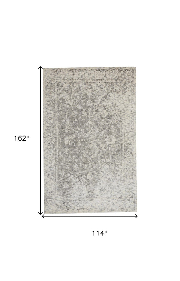 HomeRoots 10' Hand-Woven Abstract Area Rug in Soft Ivory, Blue, and Tan – Elegant Design for Your Home Décor 10' X 13' 511824