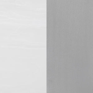 English Elm Kerwin Sleek Grey Velvet 7-Piece Dining Set with Faux Marble Table, Chrome U-Base & Tufted Chairs B062S01202