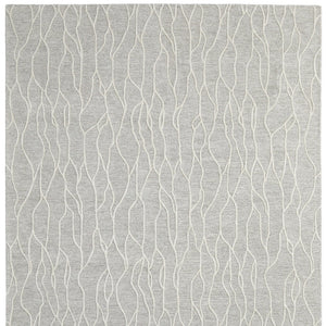 Homeroots 5' X 8' Taupe And Ivory Wool Abstract Tufted Handmade Stain Resistant Area Rug Taupe,Ivory Wool 511851