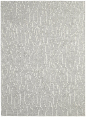 Homeroots 10' X 13' Taupe And Ivory Wool Abstract Tufted Handmade Stain Resistant Area Rug Taupe,Ivory Wool 511853