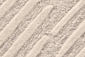 HomeRoots 4' Handmade Wool Area Rug with Geometric Design - Stain Resistant, Soft, and Stylish for Any Room 5' X 8' 511863