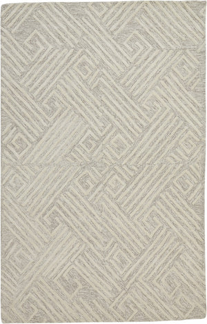 HomeRoots 4' Handmade Wool Area Rug with Geometric Design - Stain Resistant, Soft, and Stylish for Any Room 8' X 11' 511864
