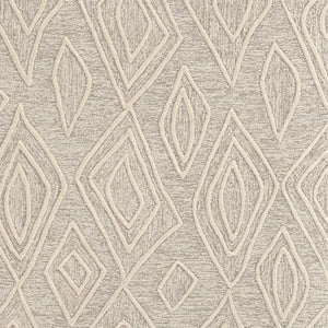 HomeRoots 4' Handmade Wool Geometric Tufted Area Rug - Stain Resistant, Plush Comfort for Modern Interiors 8' X 11' 511870