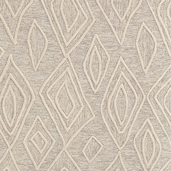 HomeRoots 4' Handmade Wool Geometric Tufted Area Rug - Stain Resistant, Plush Comfort for Modern Interiors 8' X 11' 511870