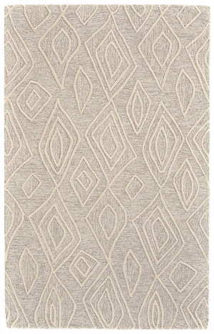 HomeRoots 4' Handmade Wool Geometric Tufted Area Rug - Stain Resistant, Plush Comfort for Modern Interiors 10' X 13' 511871