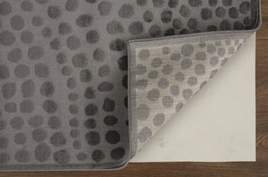 Homeroots 8' X 11' Gray Abstract Non Skid Area Rug  Polypropylene 511888