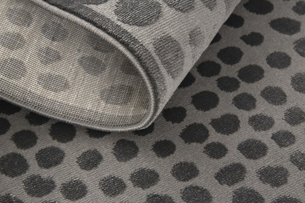 Homeroots 8' X 11' Gray Abstract Non Skid Area Rug  Polypropylene 511888