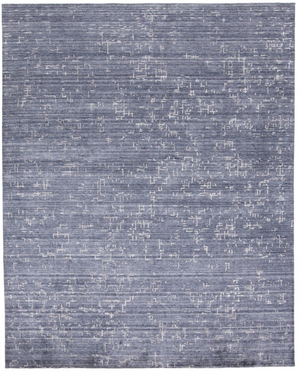 HomeRoots 5' Hand-Woven Blue and Ivory Abstract Area Rug - Contemporary Artistry for Modern Living Spaces 5' X 8' 511911