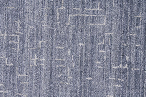 HomeRoots 5' Hand-Woven Blue and Ivory Abstract Area Rug - Contemporary Artistry for Modern Living Spaces 5' X 8' 511911