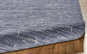 HomeRoots 5' Hand-Woven Blue and Ivory Abstract Area Rug - Contemporary Artistry for Modern Living Spaces 5' X 8' 511911