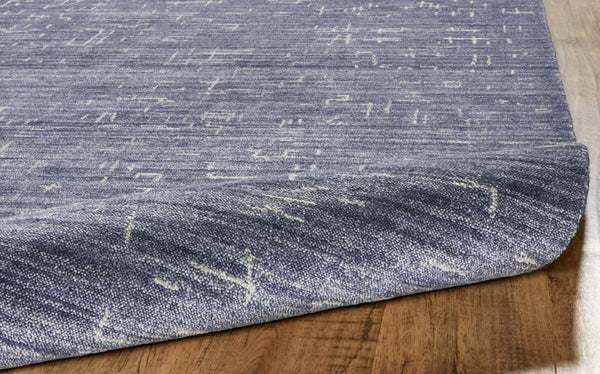 HomeRoots 5' Hand-Woven Blue and Ivory Abstract Area Rug - Contemporary Artistry for Modern Living Spaces 5' X 8' 511911