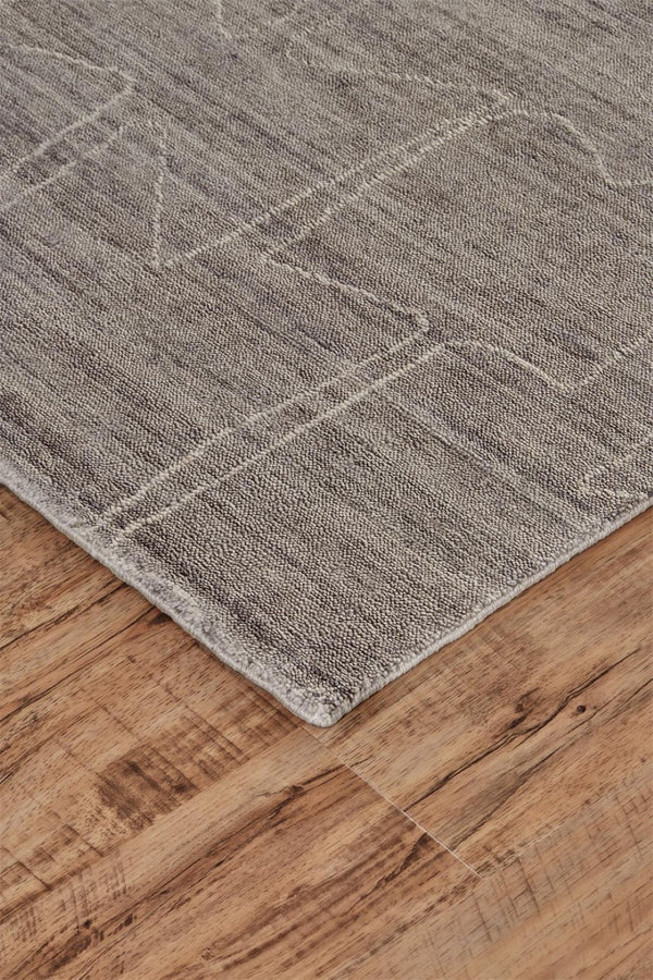 HomeRoots 4' Hand-Woven Gray and Ivory Abstract Area Rug - Artisan Crafted, Durable, and Modern Décor Accent 5' X 8' 511921