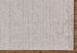 HomeRoots 4' Hand-Woven Gray and Ivory Abstract Area Rug - Artisan Crafted, Durable, and Modern Décor Accent 5' X 8' 511921