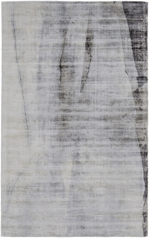 HomeRoots 8' Hand-Woven Gray Taupe and Ivory Abstract Area Rug - Elevate Your Living Space with Style! 8' X 10' 511948