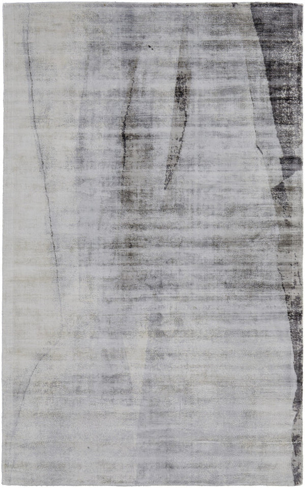 HomeRoots 8' Hand-Woven Gray Taupe and Ivory Abstract Area Rug - Elevate Your Living Space with Style! 8' X 10' 511948