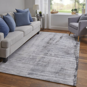 HomeRoots 8' Hand-Woven Gray Taupe and Ivory Abstract Area Rug - Elevate Your Living Space with Style! 8' X 10' 511948