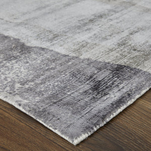 HomeRoots 8' Hand-Woven Gray Taupe and Ivory Abstract Area Rug - Elevate Your Living Space with Style! 8' X 10' 511948