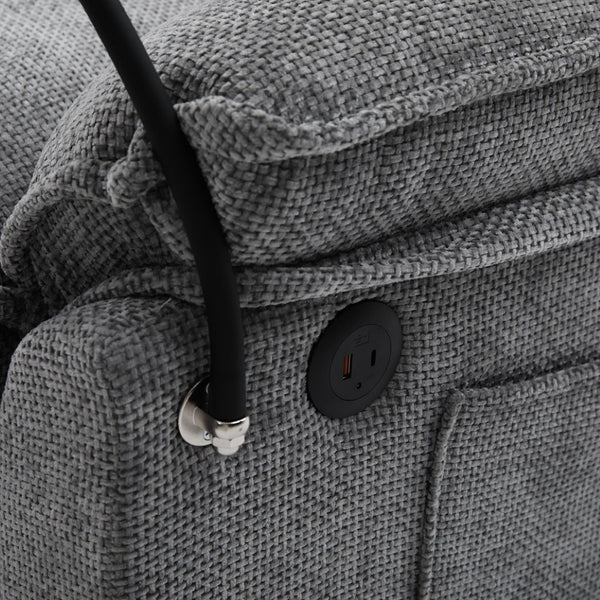 English Elm United U-Shaped Sectional Sofa 106" Cloud Couch - Comfy Chenille, Storage Ottoman, Usb Ports & Pillows W1568S00232-GIGA