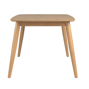 Arne 60 Inch Rectangular Dining Table with Mid-century Tapered Legs and Natural Grain