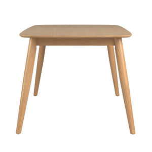 Arne 66 Inch Rectangular Mid-century Dining Table with Veneer Top and Tapered Legs