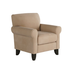 Fusion Bella Blush Accent Chair - Stylish Mauve Upholstery With Flared Arms And Reversible Cushion Comfort Mauve W,100% Polyester 512-c Bella Blush Accent Chair