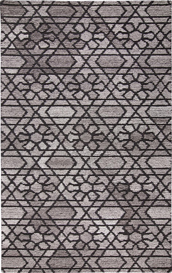 Homeroots 10' X 14' Black And Taupe Wool Paisley Hand Tufted Area Rug  Wool 512008