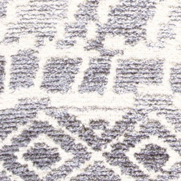 HomeRoots 5' Modern Gray and White Abstract Geometric Hand-Tufted Wool Area Rug for Stylish Home Décor 8' X 10' 512041