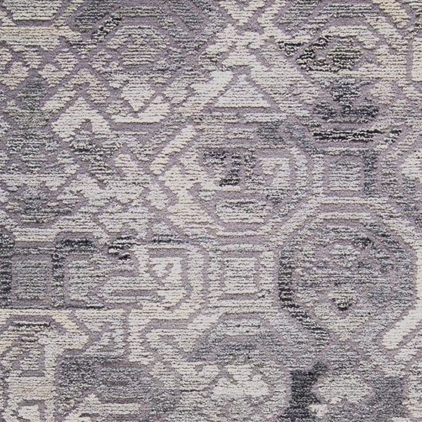 HomeRoots 5' Modern Abstract Gray and Ivory Hand-Tufted Wool Area Rug for Living Room and Bedroom Elegance 5' X 8' 512049