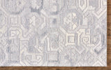 Homeroots 5' X 8' Gray And Ivory Wool Abstract Hand Tufted Area Rug  Wool 512049