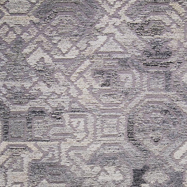 HomeRoots 5' Modern Abstract Gray and Ivory Hand-Tufted Wool Area Rug for Living Room and Bedroom Elegance 9' X 12' 512051