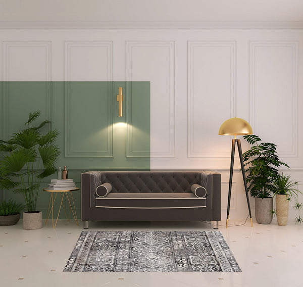 Homeroots 4' Stylish Gray Ivory Taupe Abstract Stain Resistant Area Rug - Perfect For Homes With Kids & Pets 4' X 6' Polypropylene 512057