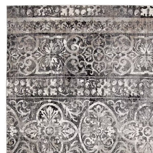 Homeroots 4' Stylish Gray Ivory Taupe Abstract Stain Resistant Area Rug - Perfect For Homes With Kids & Pets 7' X 10' Polypropylene 512059