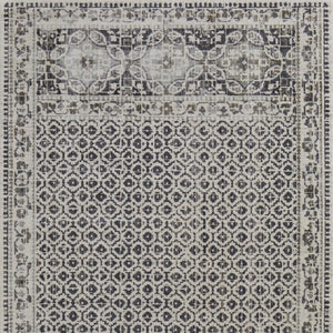 HomeRoots 4' Abstract Area Rug in Ivory, Taupe & Gray - Stain-Resistant, Modern Design for Durable Elegance 4' X 6' 512078