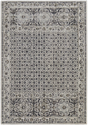 HomeRoots 4' Abstract Area Rug in Ivory, Taupe & Gray - Stain-Resistant, Modern Design for Durable Elegance 10' X 14' 512082