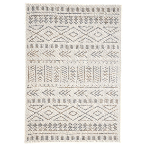 Capel Rugs Retreat-lodge Indoor-outdoor Collection: Easy-care Olefin Yarns For Your Haven Or Lodge Space Ivory, Gray 100% Olefin 5121rs07101010600