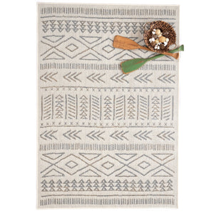 Capel Rugs Retreat-lodge Indoor-outdoor Collection: Easy-care Olefin Yarns For Your Haven Or Lodge Space Ivory, Gray 100% Olefin 5121rs07101010600