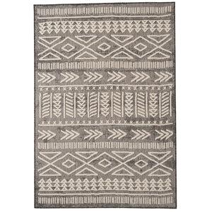 Capel Rugs Retreat-lodge Indoor-outdoor Collection: Easy-care Olefin Yarns For Your Haven Or Lodge Space Smoke, Ivory 100% Olefin 5121rs07101010700