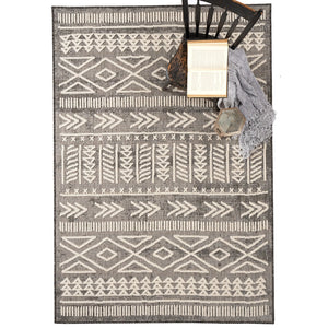Capel Rugs Retreat-lodge Indoor-outdoor Collection: Easy-care Olefin Yarns For Your Haven Or Lodge Space Smoke, Ivory 100% Olefin 5121rs07101010700