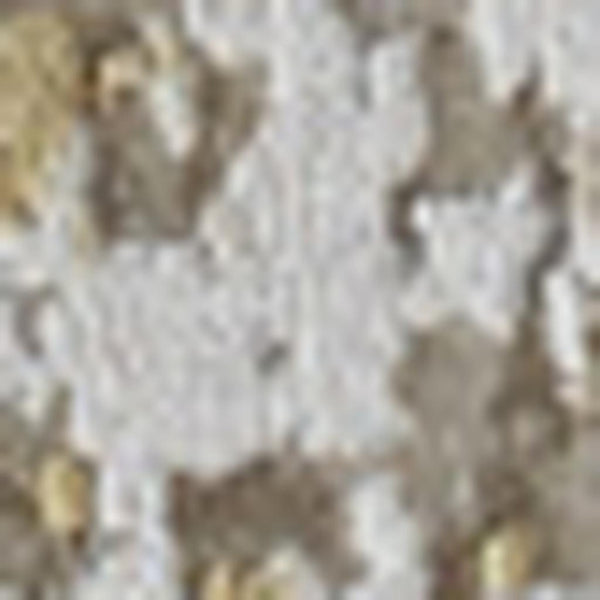 HomeRoots 3' Gold and Ivory Abstract Area Rug - Distressed Design with Decorative Fringe for Stylish Interiors 7' X 10' 512108