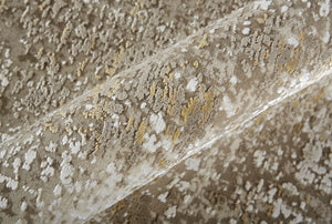 Homeroots 12' X 15' Taupe Ivory And Gold Abstract Area Rug With Fringe Taupe,Ivory,Gold Viscose 512114