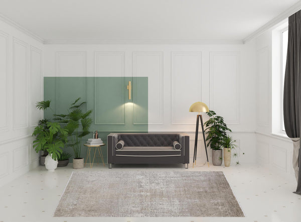 Homeroots 8' X 11' Tan Ivory And Gray Abstract Power Loom Distressed Area Rug With Fringe Tan,Ivory,Gray Viscose 512119