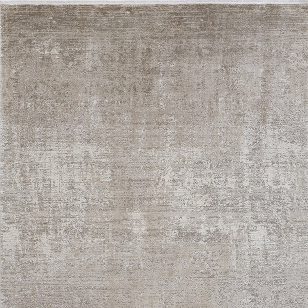 Homeroots 12' X 18' Tan Ivory And Gray Abstract Power Loom Distressed Area Rug Tan,Ivory,Gray Viscose 512122