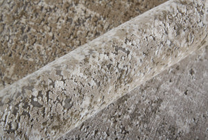 Homeroots Tan Ivory And Gray Abstract Power Loom Distressed Area Rug Tan,Ivory,Gray Viscose 512123